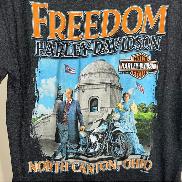 Harley-Davidson Freedom Harley Davidson Motorcycles N. Canton Ohio Size Medium - Picture 3 of 9